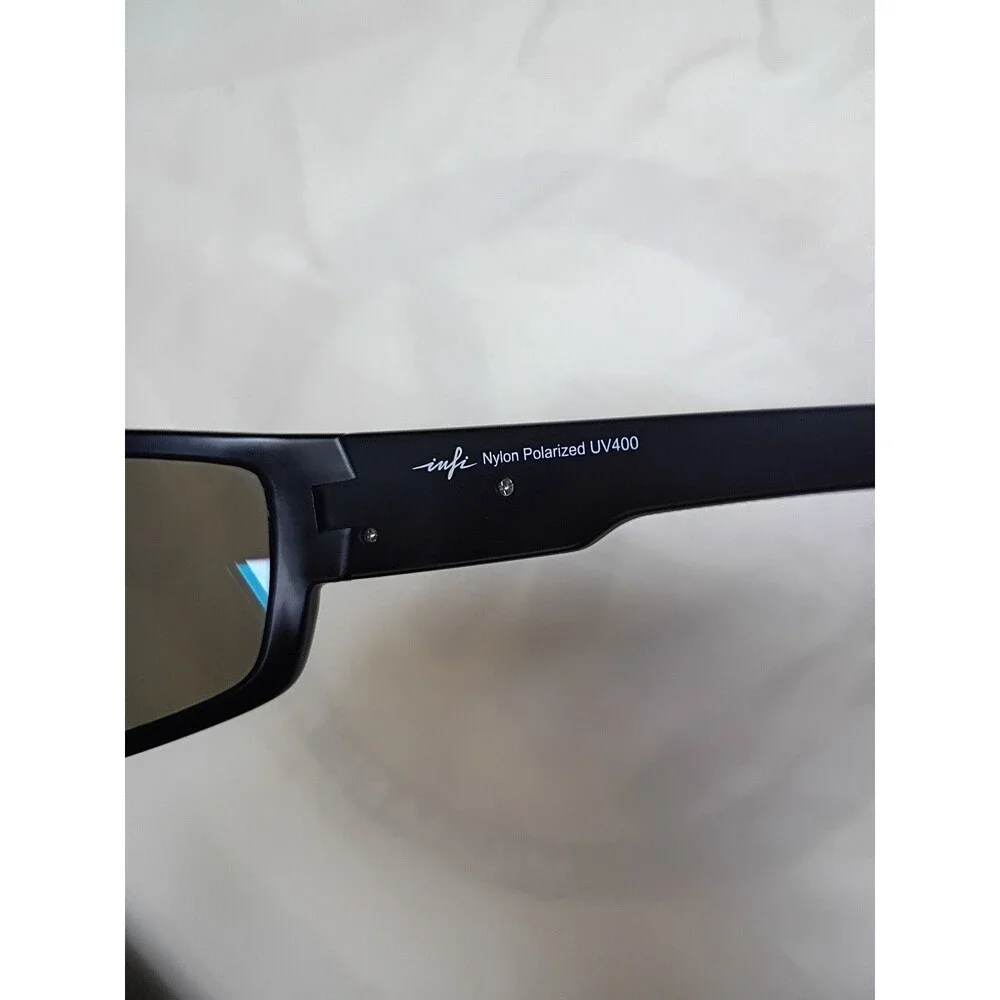 INFI Eyewear IN808C Polarized Sunglasses Black Blue Lens